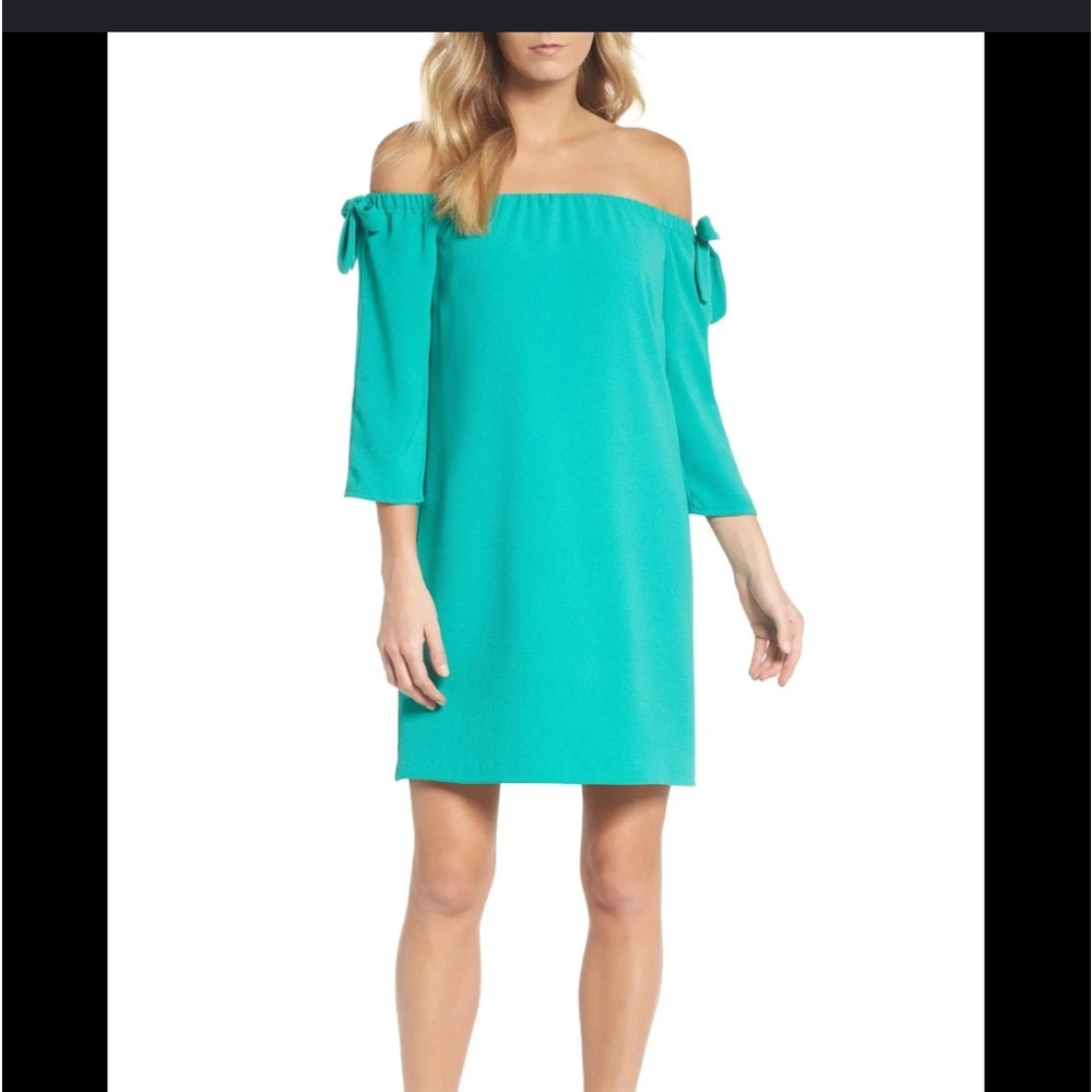 Charles Henry off the shoulder beautiful green dress.  Worn twice.